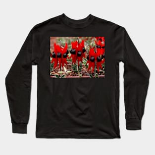 Sturt's Desert Pea Long Sleeve T-Shirt